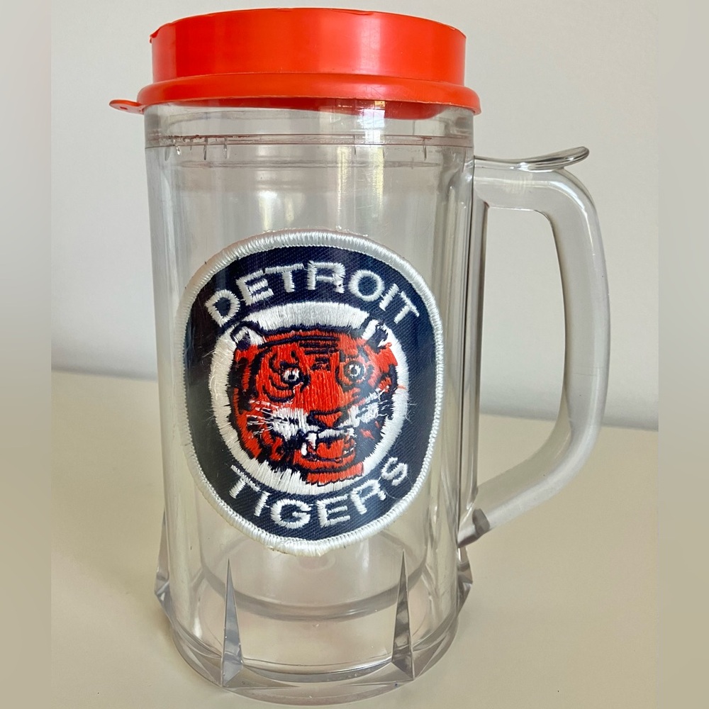 Vintage Detroit Tigers 1970s Retro Logo Patch Drink Cup W Lid Signature Series